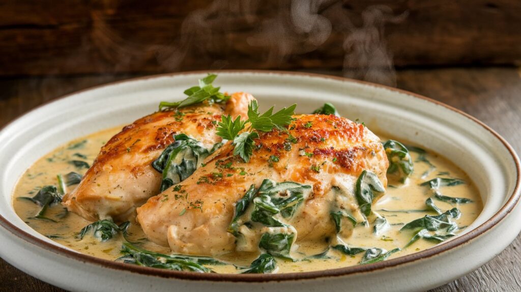 Creamy Garlic Butter Chicken with Spinach: A Decadent Delight